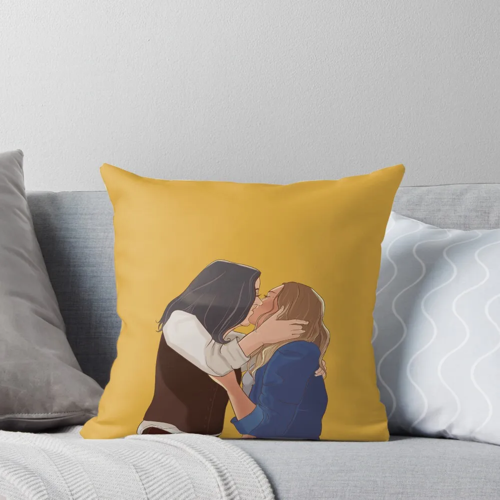 

A Much Awaited Kiss Throw Pillow Custom Cushion bed pillows Couch Pillows pillow