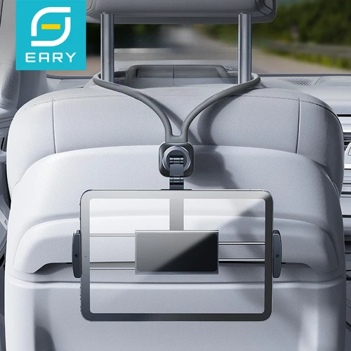 Soporte para tableta para asiento trasero de coche Eary, soporte para teléfono 360 ° Soporte giratorio flexible para iPad para asiento deportivo, accesorios universales para coche para niños