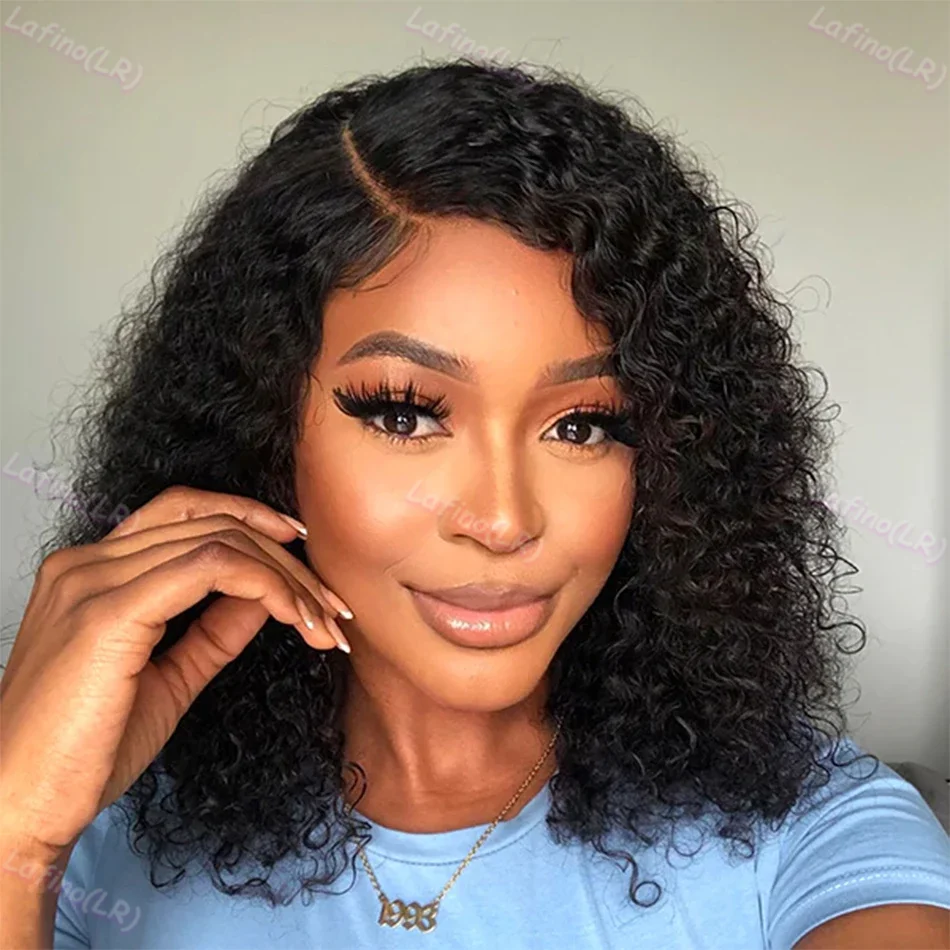 4x4 5x5 HD Lace Short Bob Wig 100% Deep Wave Front Human Hair Quality Brazilian Cheap Black Wigs on Sale Clearance For Women