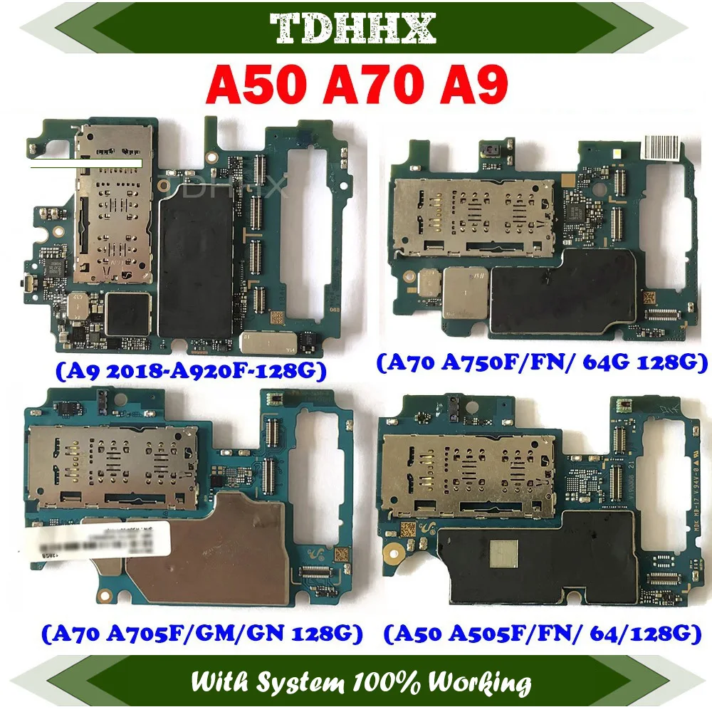 Европейская версия материнской платы A50 A505F/FN A70 A705F A750F A9 A920F128, 64 ГБ, разблокированная материнская плата, логическая основная плата, хорошо работающая плата Европейская версия материнской платы A50 A505F/FN A70 A705F A750F A9 A920F128, 64 ГБ, разблокированная материнская плата, логическая основная плата, хорошо работающая плата