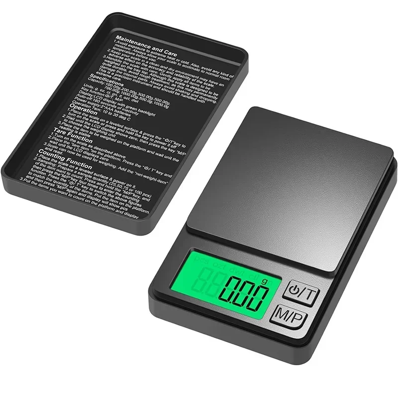 

Precision Pocket Scale Digital Gram, Food, Jewelry, Ounces/Grains Scale with Backlit LCD - Mini Scale for Travel