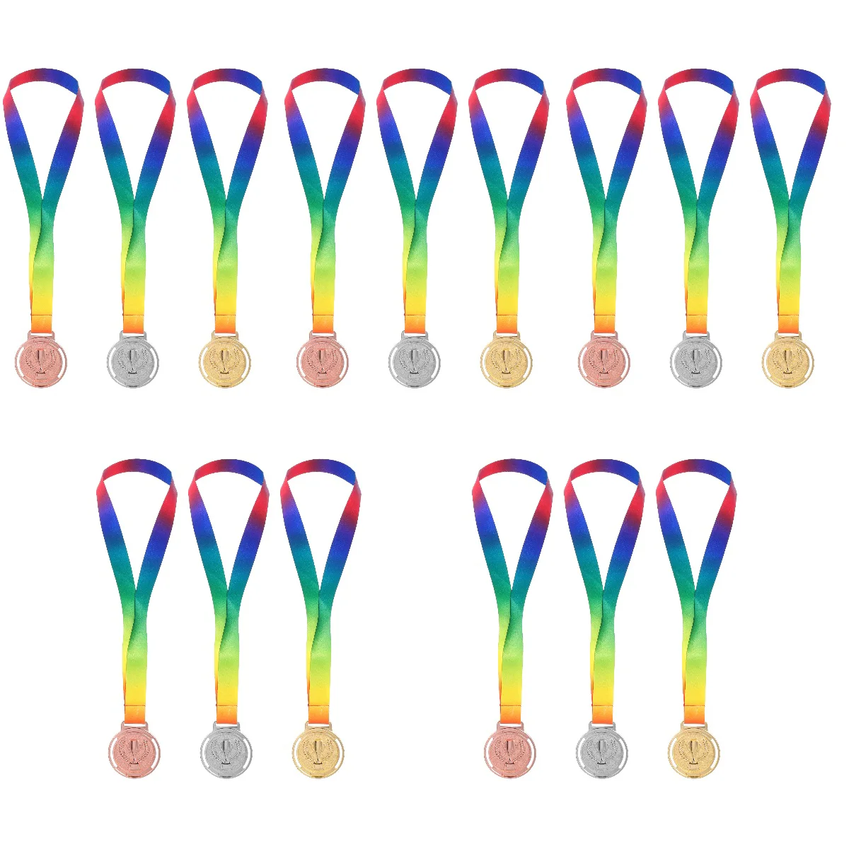 5 Metal Medals Sturdy Sports Competition Trophy Reward Sports Medals Child Winner Success Achievement Gift