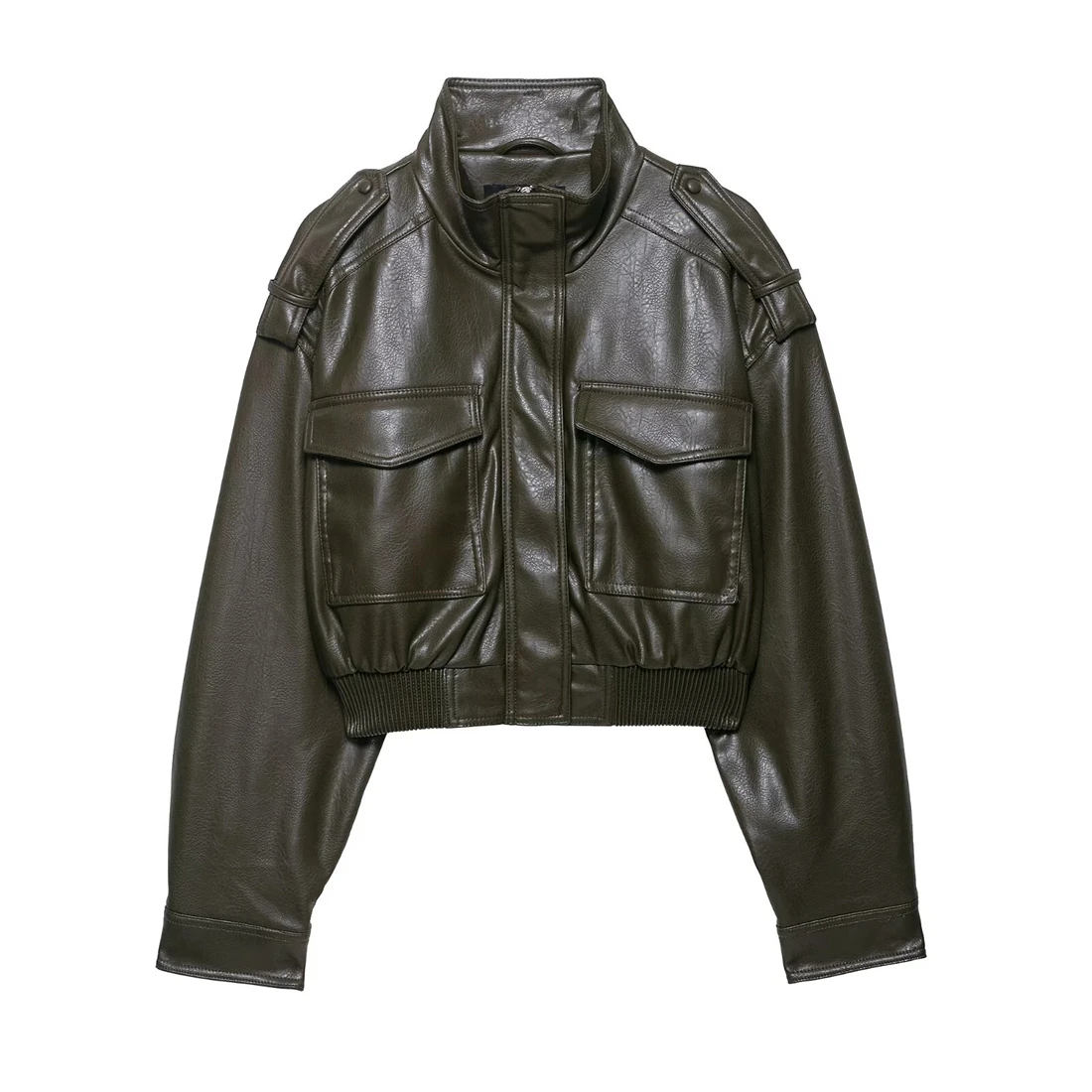 

New Arrival 2025 Women's Casual Fashion Faux Leather Jacket - Stylish And Trendy Women's Outerwear