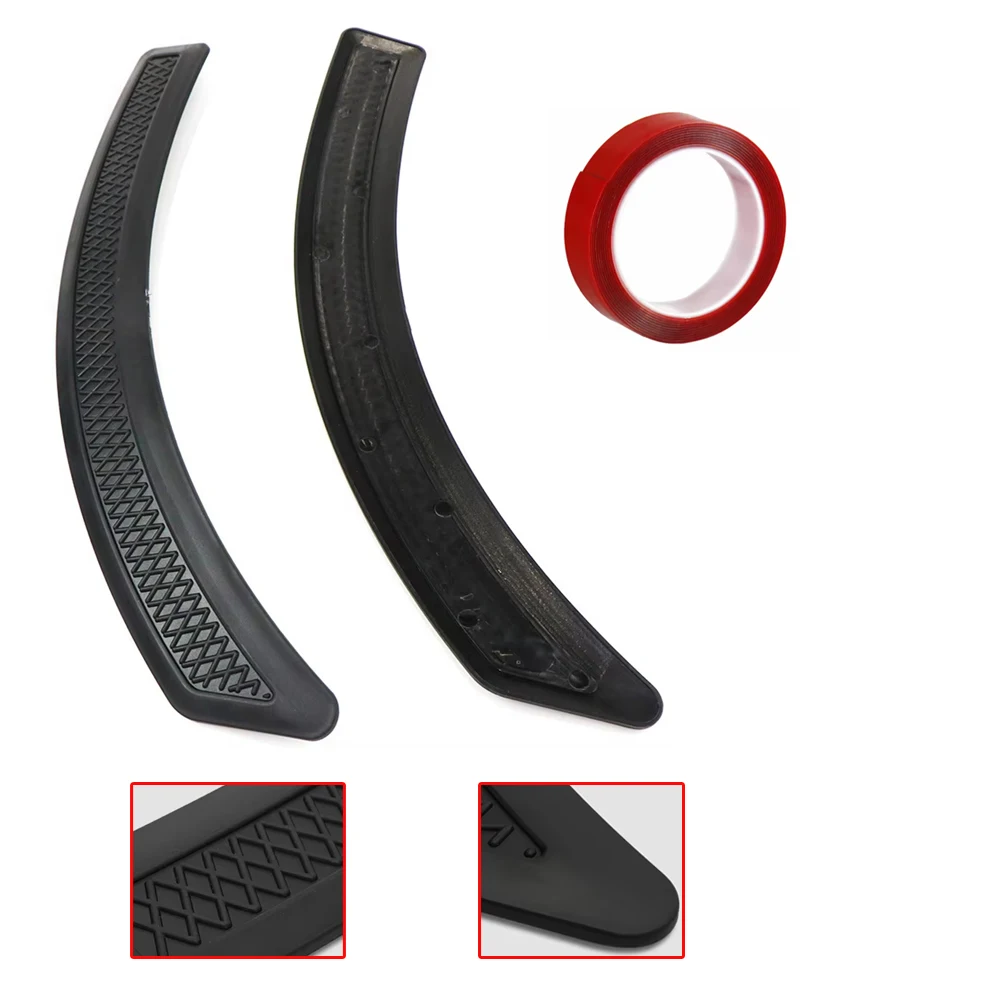 For Mitsubishi Lancer EX EVO 2008-2015 Door Fender Vent Sticker Black Side Wheel Eyebrow Cover Trim Sticker Guard 2pcs