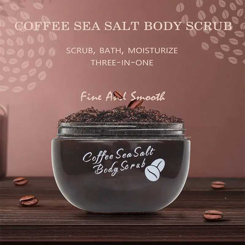 

320g KOEC Coffee Dead Sea Salt Exfoliator Body Scrub Bath Salt Moisturizing Exfoliating Antioxidant Elasticity Fade Stretch Mark