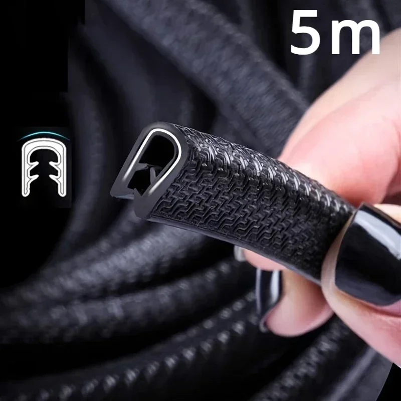 Car Rubber Door Sealing Strips Protector Car Door Edge Anti-Scratch Protector Car Door Stickers Anti-collision Decorative Strip