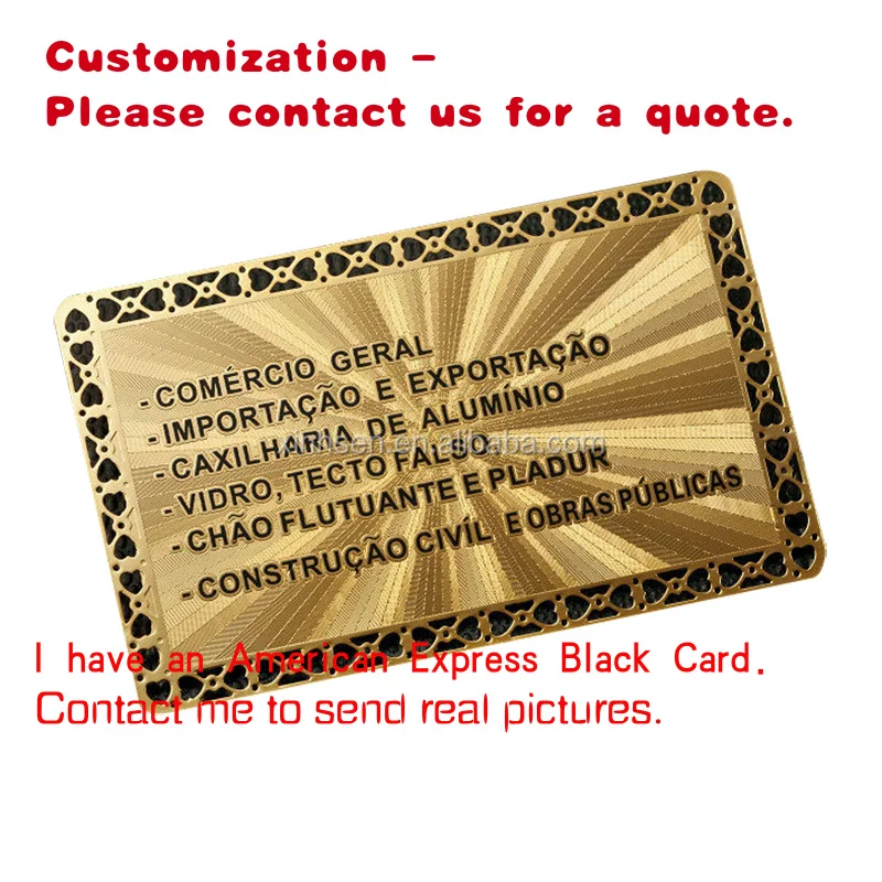 custom.Custom Etched Stainless Steel Luxury Metal Business Cards VIP Membership Card-High-End Fabrication Services