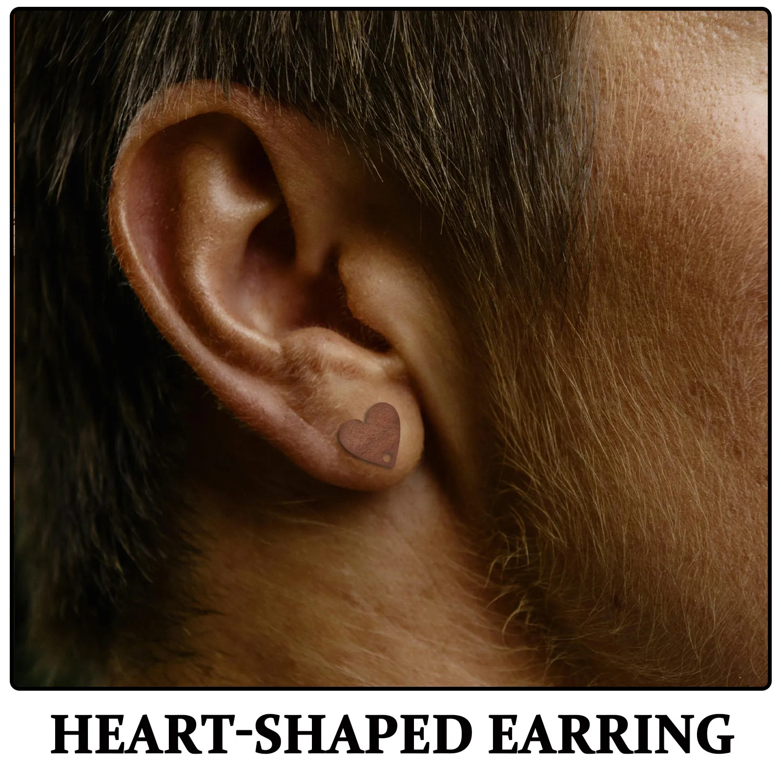 10Pcs Heart Shaped Wooden Earring Studs Flat Pad DIY Jewelry Making Supplies Natural Wood Minimalist Geometric Earrings Crafting - view 5
