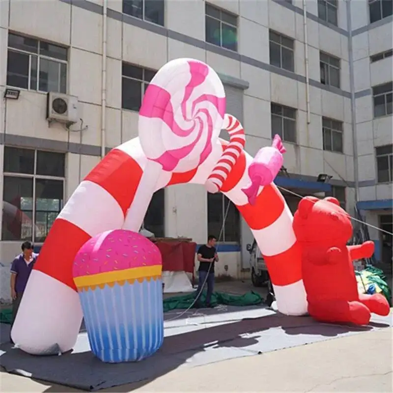 

Candy Sweet Party Arch, торговый центр, красочная входная арка, рекламная арка для рождественского украшения