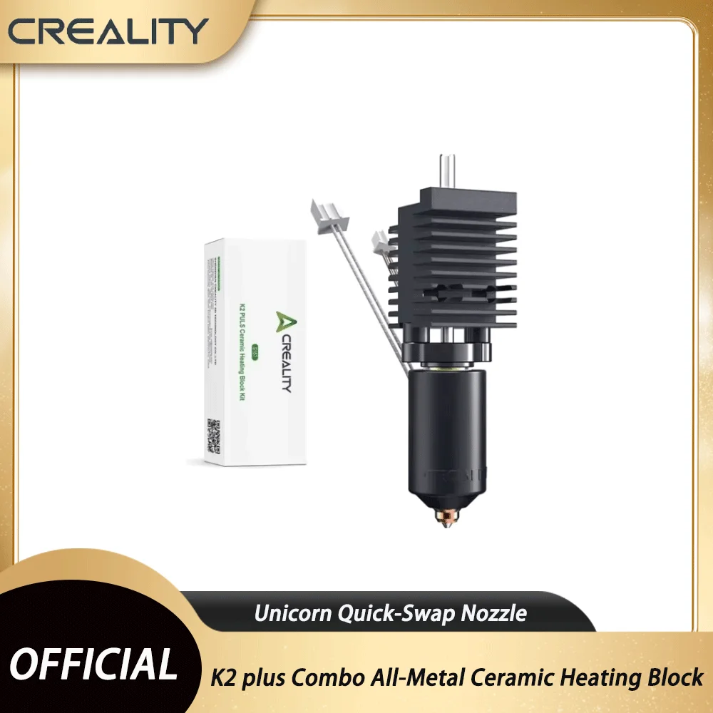 

Creality K2 plus Combo All-Metal Ceramic Heating Block Kit with Unicorn Quick-Swap Nozzle for K2P Combo K2 plus