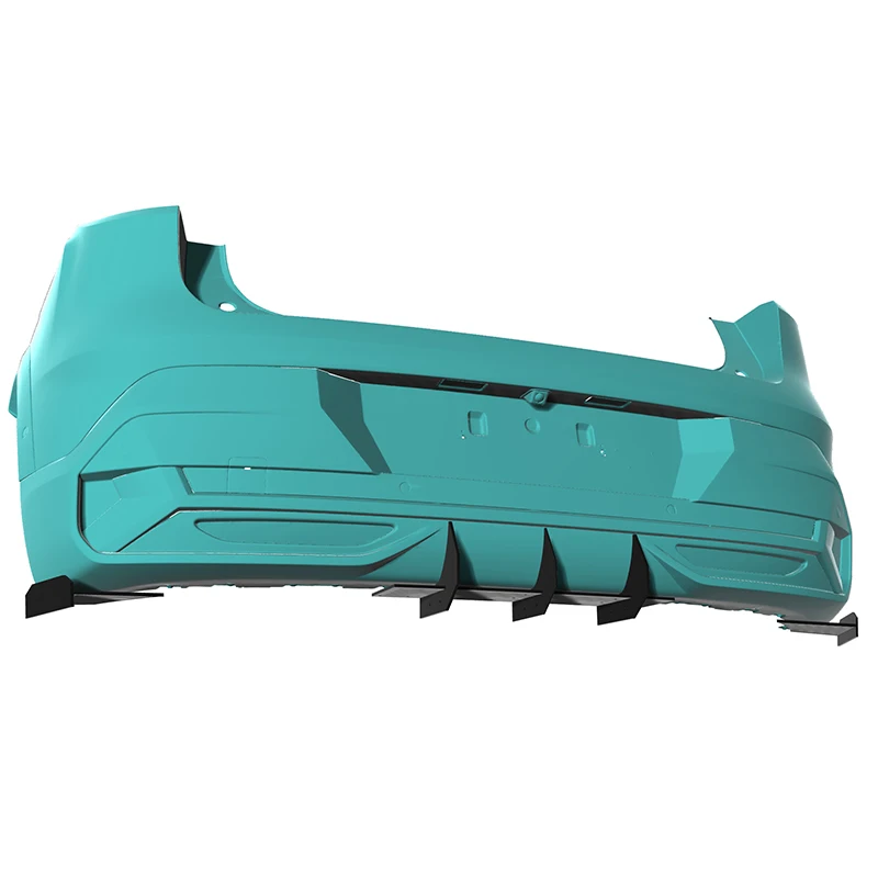 

Use For Renault Megane E-Tech Electric 2021--2024 Year Rear Diffuser Bumper Lips Spoiler Splitter Body Kit Accessories