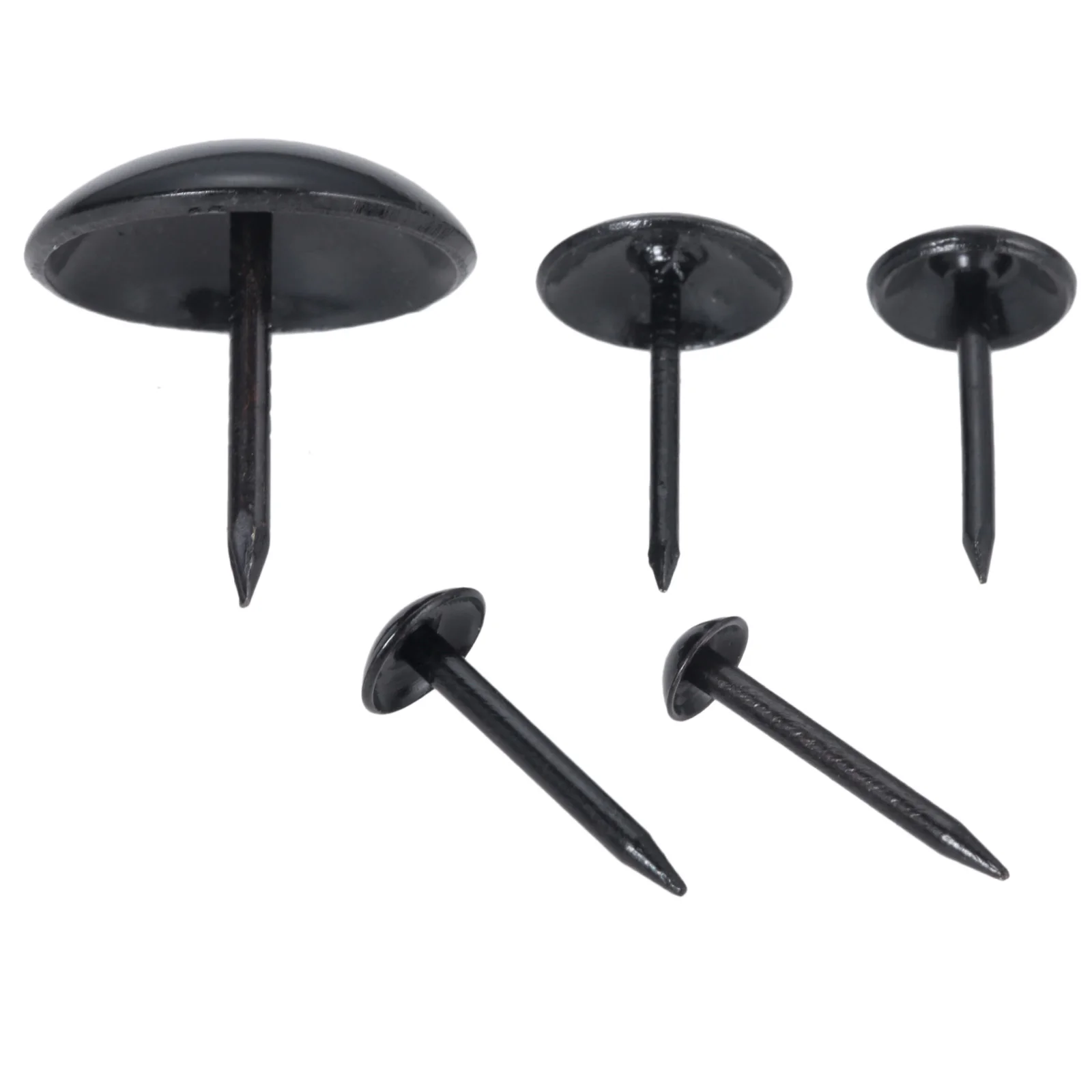20Pcs/10Pcs Round Head Metal Pushpins Black Upholstery Tacks Jewelry Case  5/7/9/11x17mm Furniture Nails Haredware