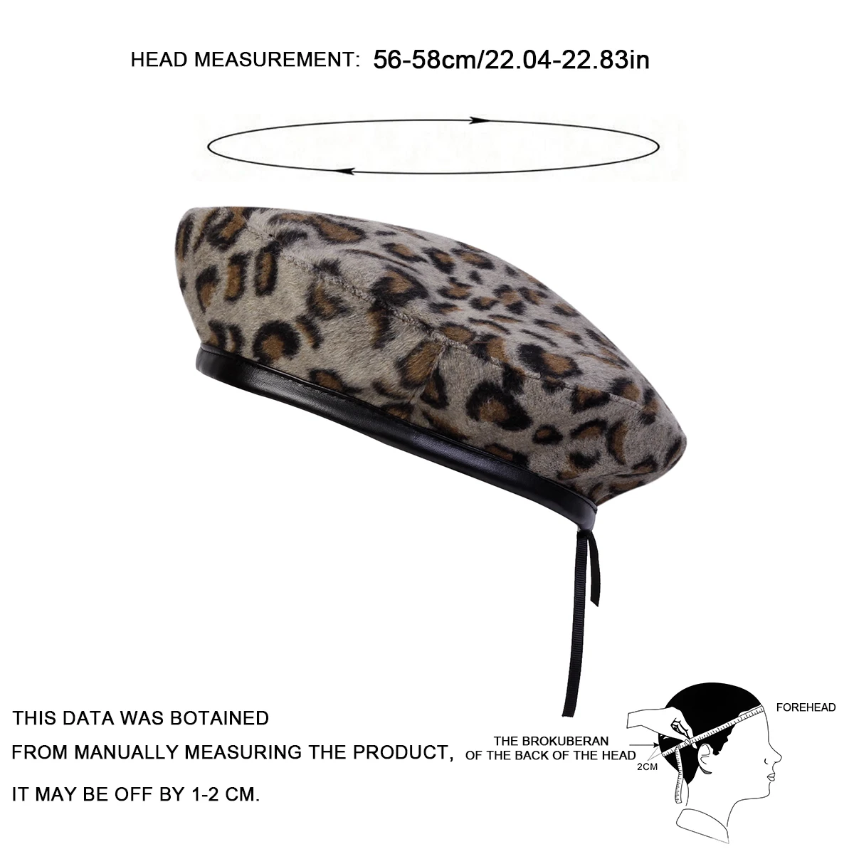للجنسين الفراء ليوبارد طباعة القبعات الرجال والنساء الرسامين القبعات الخريف الشتاء الدافئة القبعات قبعات مسطحة #6