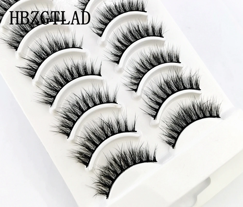 NEU 10 Paar Flauschige Künstliche Nerz-Wimpern Natürliche Lange Falsche Wimpernverlängerung Handgefertigte Volumen 3D Wimpern Make-up Faux Cils Cilios – Detail 26