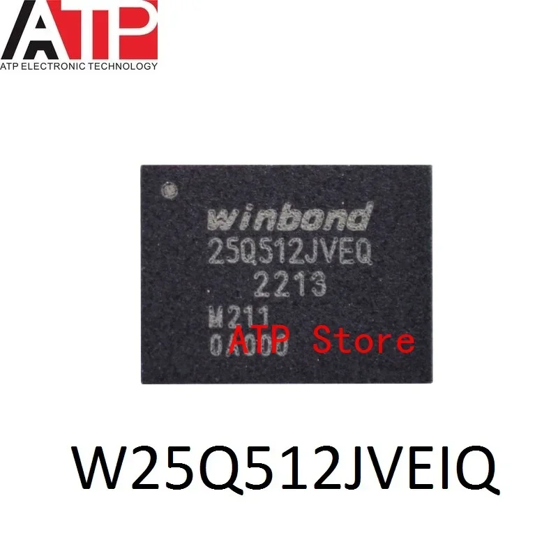 5-10PCS 100% New Original W25Q512JVEIQ W25Q512JVEQ 25Q512JVEQ WSON-8 Flash Memory Chip IC 512MBIT