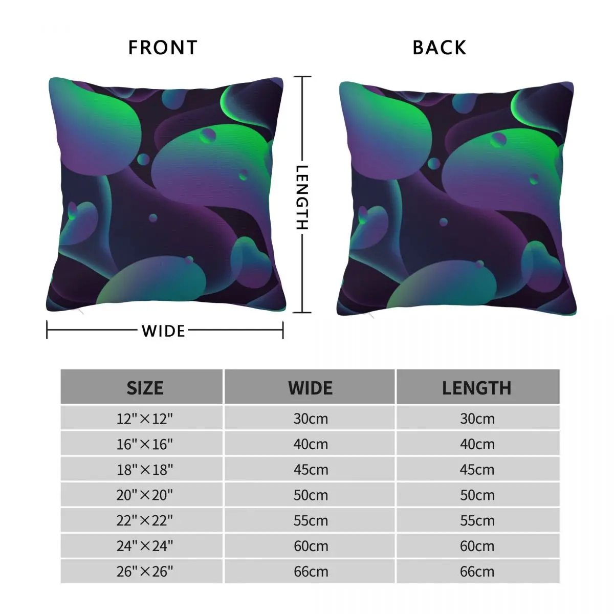 Lava Lamp Bubbles 2 Pillowcase Polyester Linen Velvet Pattern Zip Decor Throw Pillow Case Sofa Seater Cushion Cover Wholesale