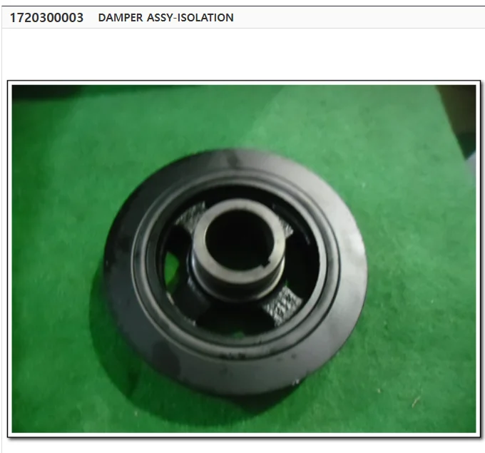 Crankshaft Vibration Damper Assy For Ssangyong Korando C Korando II 1720300003