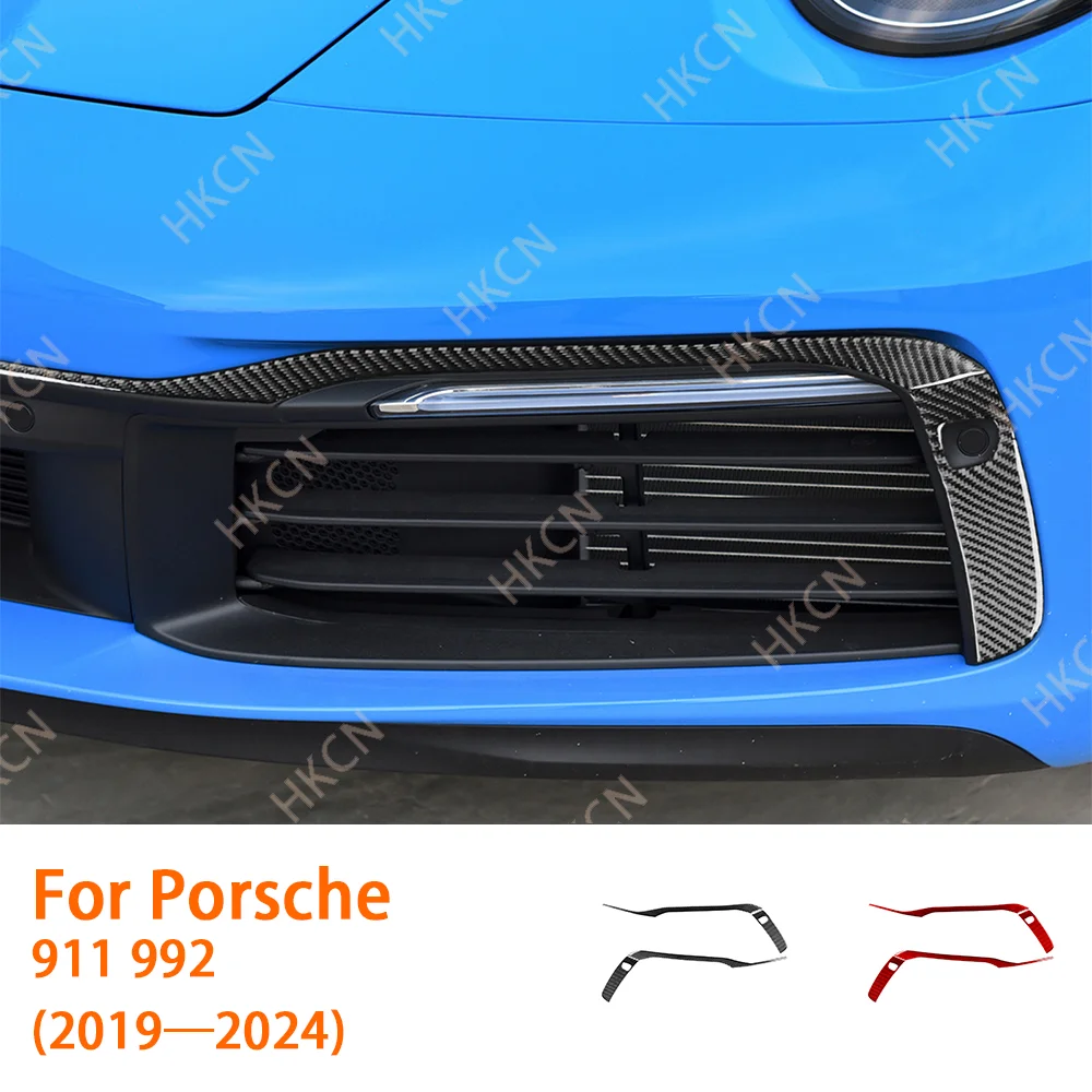 

HKCN For Porsche 911 992 2019—2023 Carbon Fiber Headstock Side Air Vent Panel Car Interior Accessories Cover Trim Sticker Decal