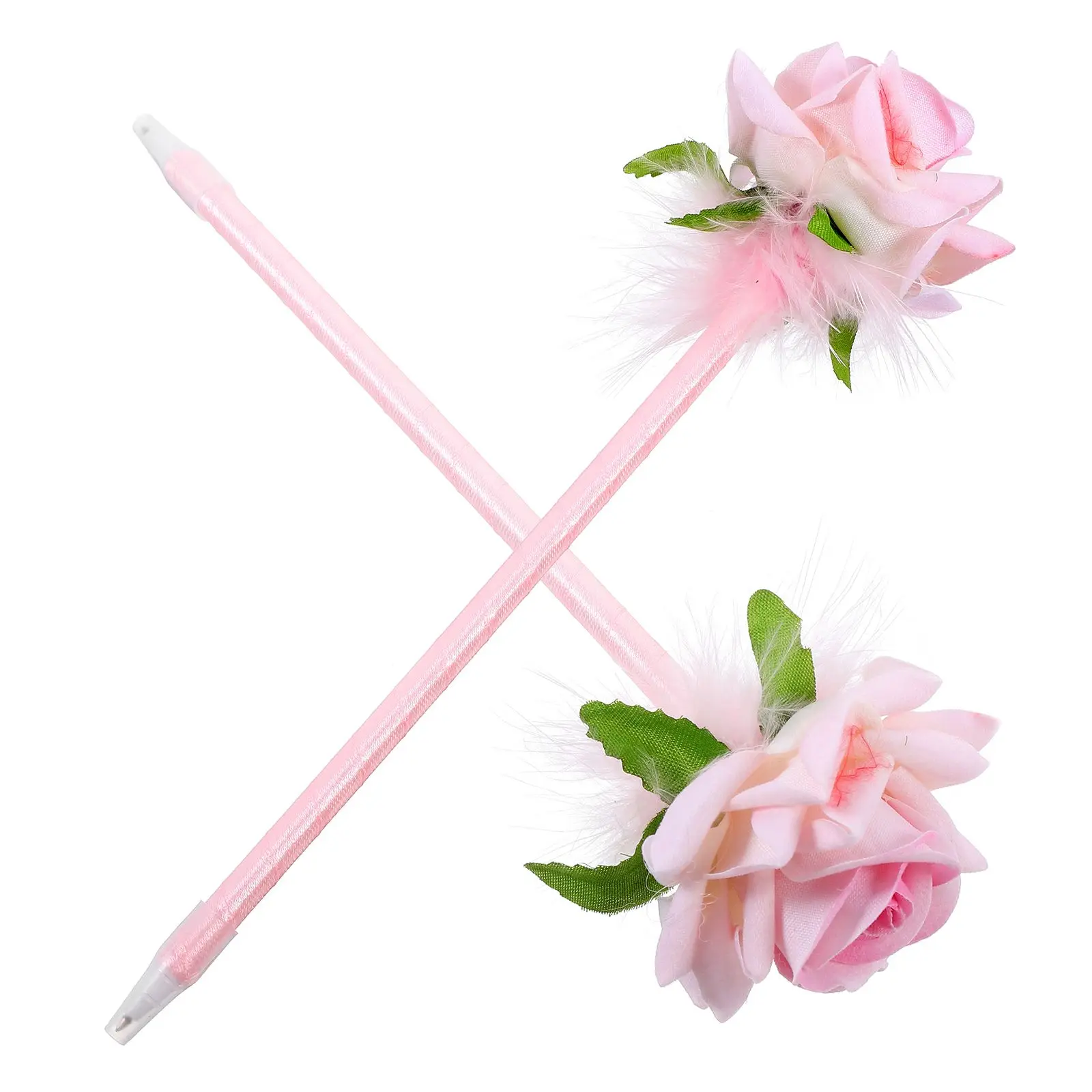 

2 Pcs Rose Ballpoint Pen Funny Pens Creative Flowers Cute Stationery Smooth Writing Office Supplies Teacher Gifts