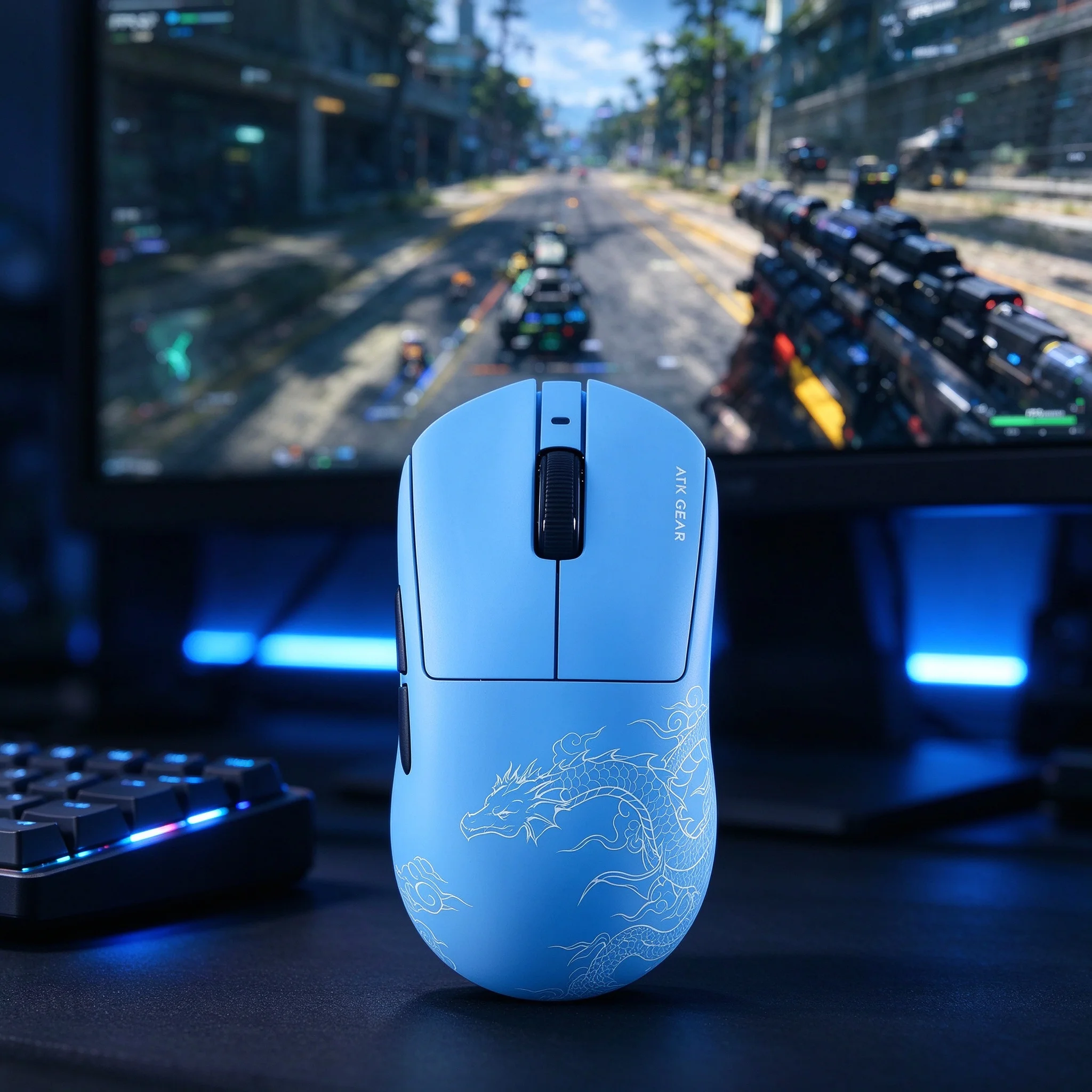 Atk Dragonfly A9 Air Ultimate+ Leviathan Co-Branded Wireless Gaming Mouse Lightweight Paw3955master 8000hz for E-Sports Gamers