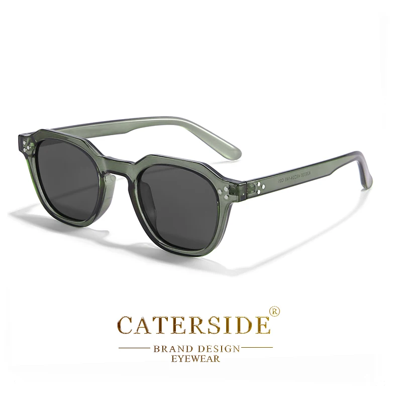 CATERSIDE Retro Polarisierte Sonnenbrille Männer Ultraleicht TR90 Rahmen Polygon Frauen Sonnenbrille Im Freien Hohe Qualität Reise Brillen – Detail 15