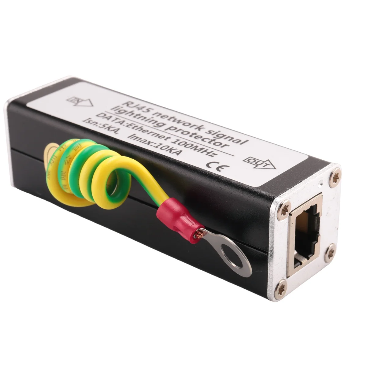 

【СОВЕРШЕННО НОВЫЙ】RJ45 Plug Ethernet Сетевой фильтр от перенапряжения Громовой разрядник 100 МГц