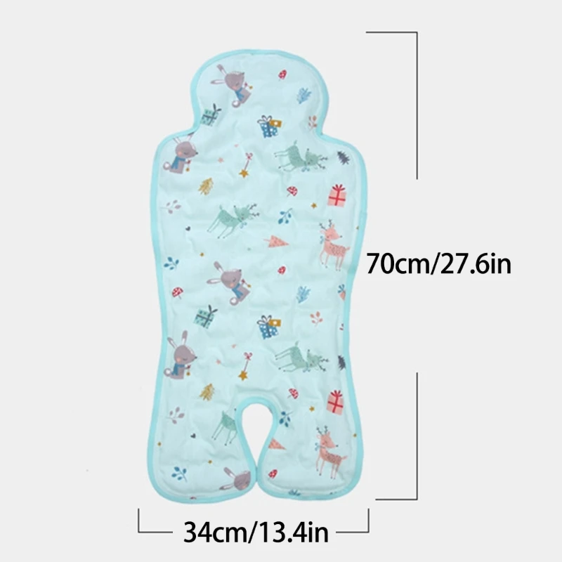 Baby Pram Cushion Breathable Strollers Cushion Summer Pushchair Liner Ice Cooling Pad for Chair