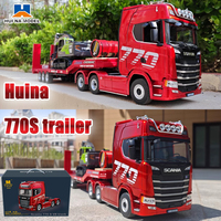 2025 Genuine Remote Control Engineering Car Huina 770S Trailer Head Alloy Car Model Children'S Toy Four-Wheel Drive Ratio 501d