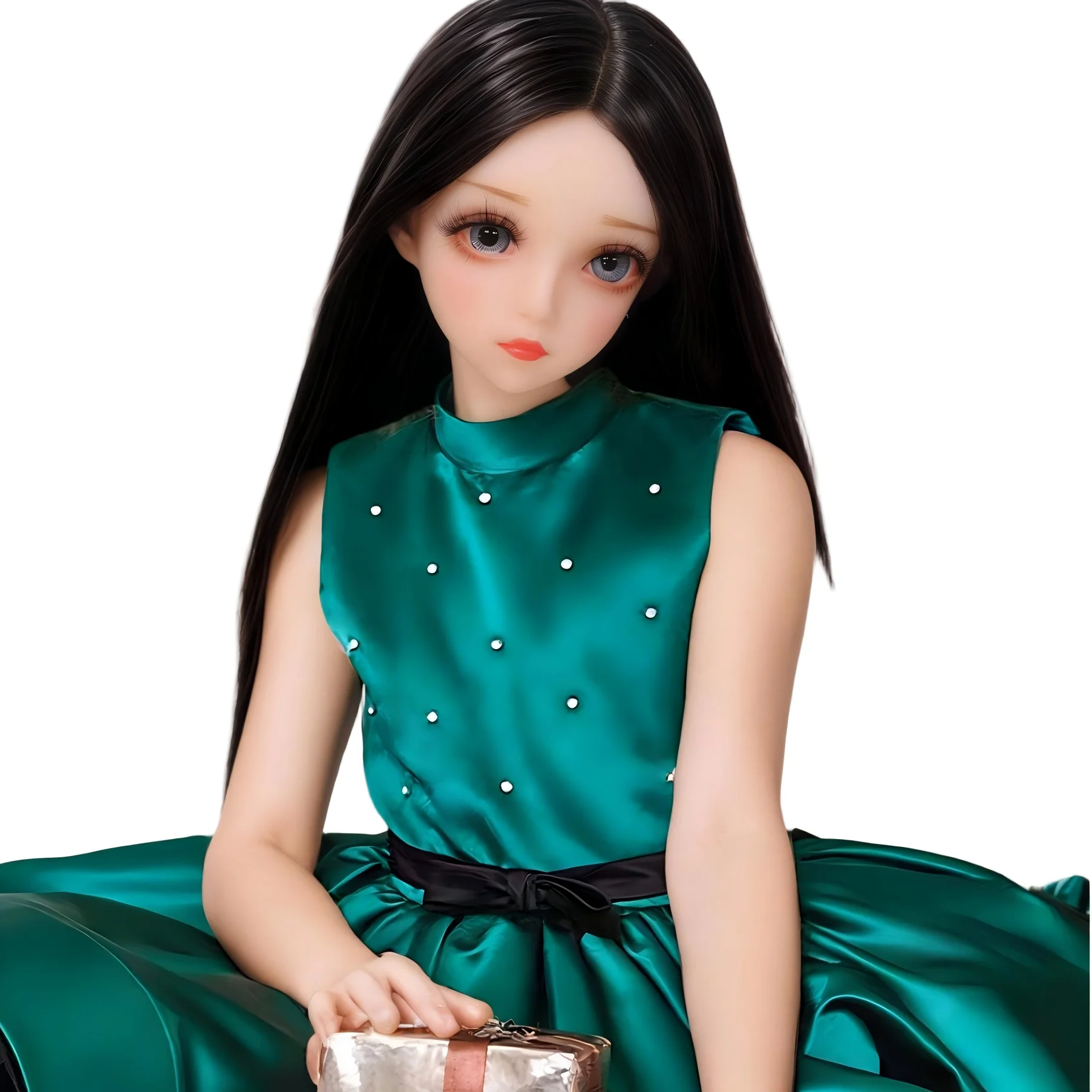 Boneca colecionável de figura móvel sem costura de 65cm, corpo macio de TPE com cabeça de PVC e esqueleto de liga, modelo de anime realista para fotografia