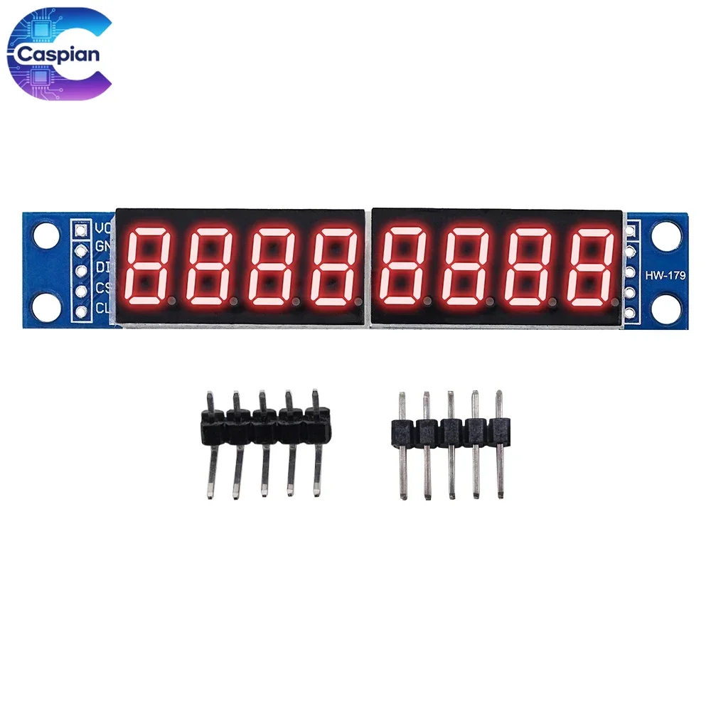 50Pcs 8-Digit 7-Segment Digital Tube Display Module MAX7219CWG Red 3 IO for Arduino