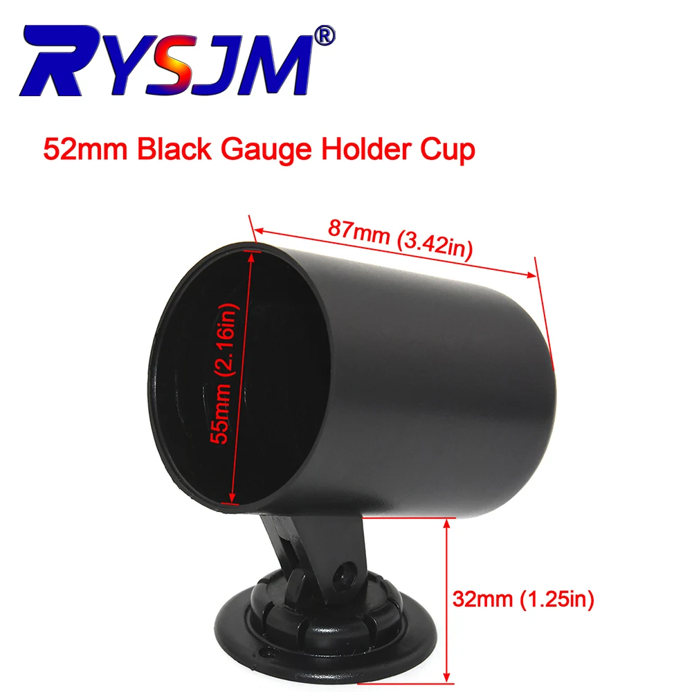 52mm Universal Gauge Cup Car Gauges Pod Holder Plastic Single Auto Car Meter Pods Dash Speedometer Bracket