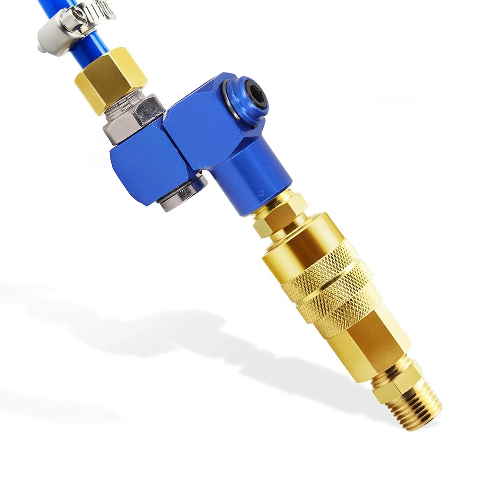 360 Swivel Connector Pneumatic Adapter Aluminum Material Easy To Use Fine Workmanship Flexible Hose Connection
