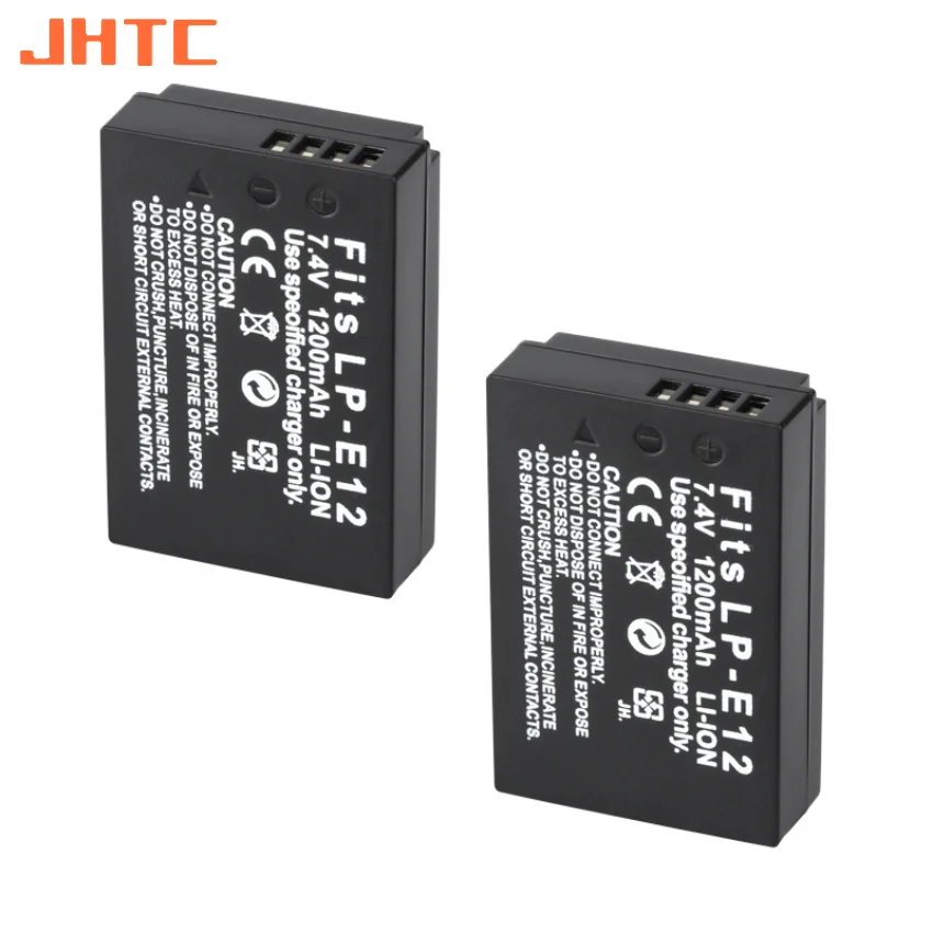 LP-E12 LP E12 شاحن بطارية لكانون EOS M M2 M100 M50 100D المتمردين SL1 LPE12 1200mah بطاريات