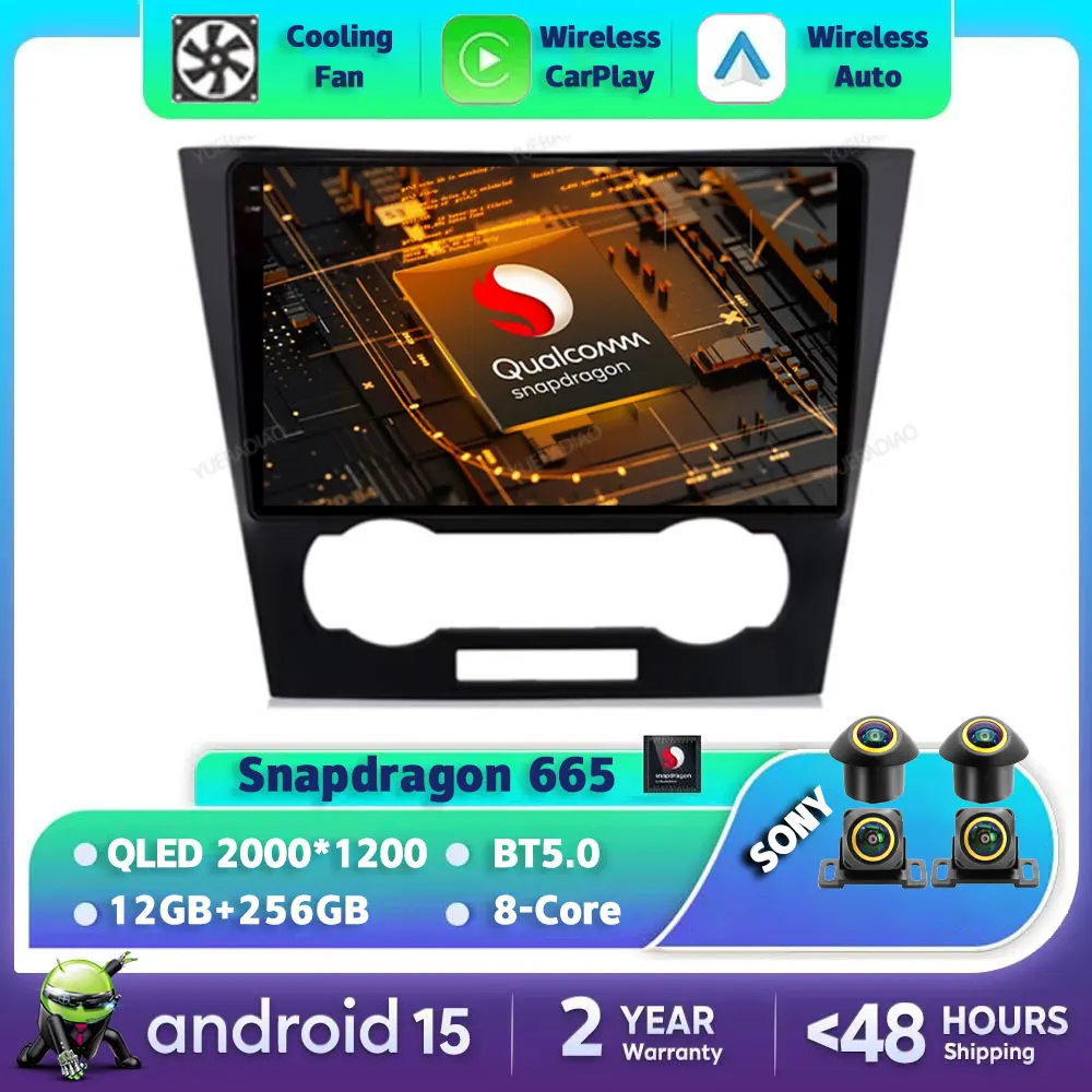 

Автомобильный радиоприемник Android 15 для Chevrolet Chevy Epica 1 2006-2012 Qualcomm 4G WIFI Мультимедийный видеоплеер QLED Головное устройство BT GPS NAVI