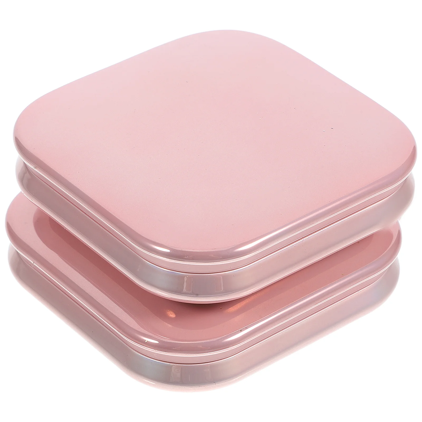 

4 Pcs Empty Blush Case Packaging Box Blue Highlighters Palettes for Makeup Aluminum