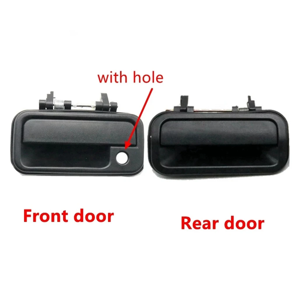 Punhos da porta esquerda traseira exterior do carro, substituição preta para o recolhimento do rodeio de Isuzu 1998 1999 2000 2001 2002 2003, IZ1520106