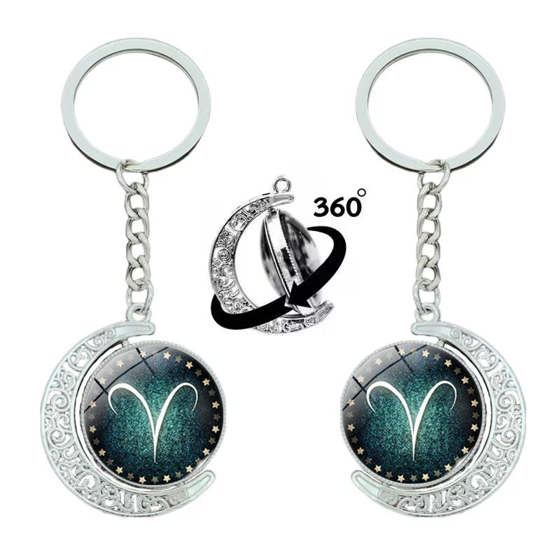 Звездное-небо-12-созвездий-брелок-двусторонний-вращающийся-на-360-градусов-кулон-с-луной-металлический-брелок-кулон-подарок-на-день-рождения