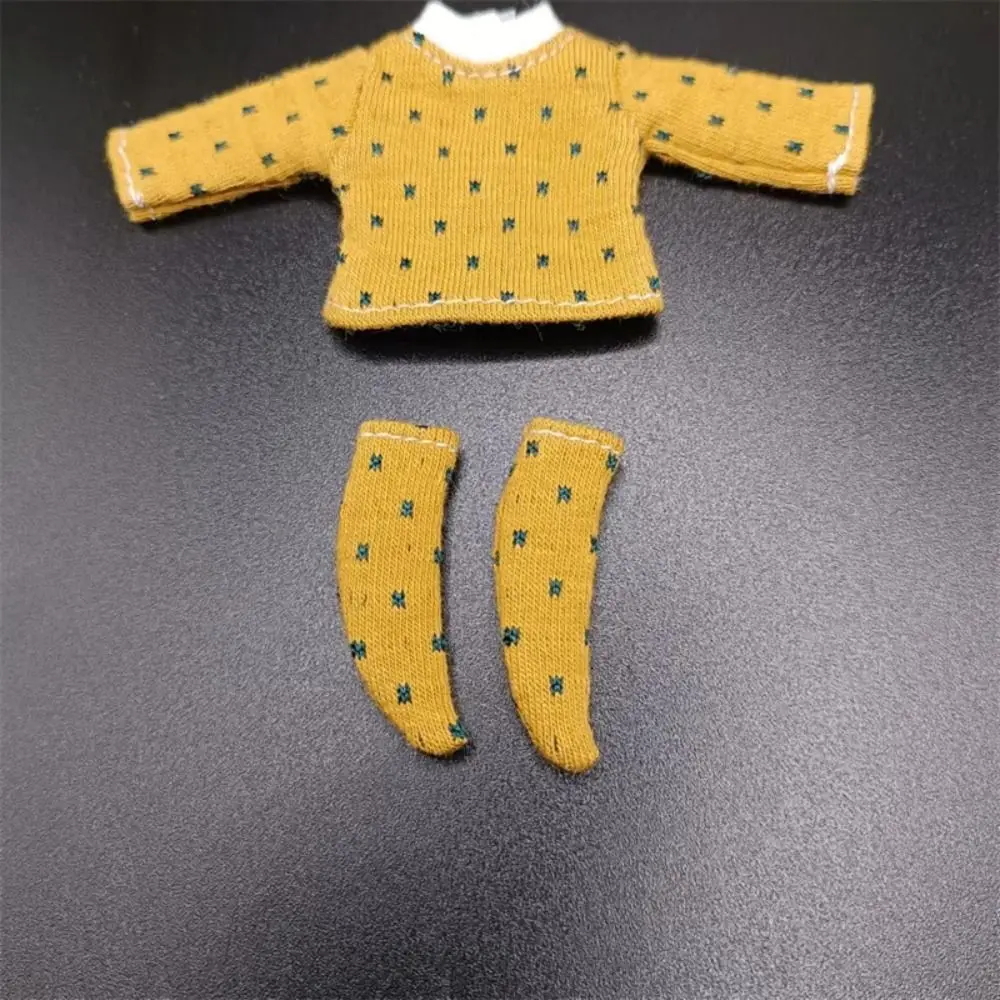 Suit Tops Obitsu 11 Clothes Dress Up Doll Clothes Doll Dot Blouse Mini Socks T-shirt OB11 Bottoming Shirt Dolls Accessories