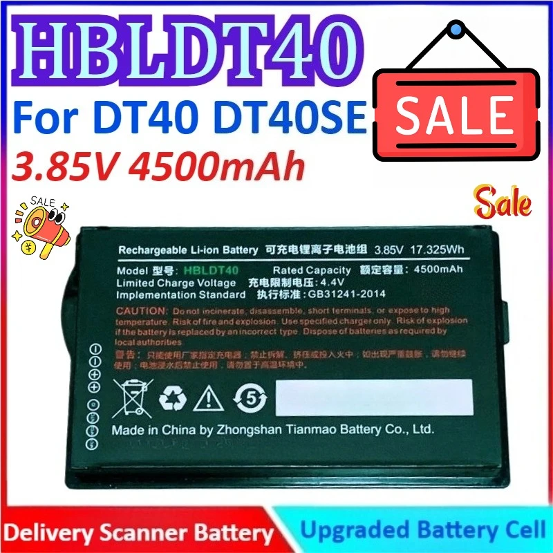 

New HBLDT40 3.85V 4500mAh High Quality general-purpose Delivery Scanner Battery for DT40 DT40SE RFID DATA COLLECTION
