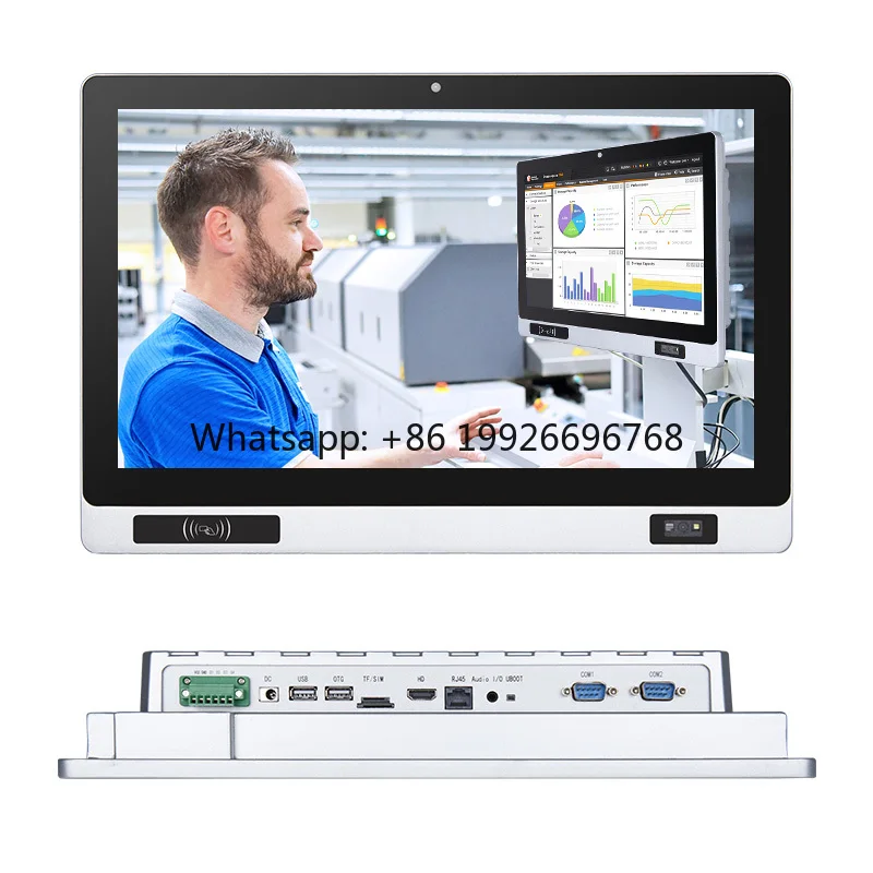 

Dual Ethernet 10.1 11.6 15.6 21.5 Inch Full Aluminum Rs232 Rs485 Capacitive Touch Screen Industrial Fanless PC With NFC/Camera