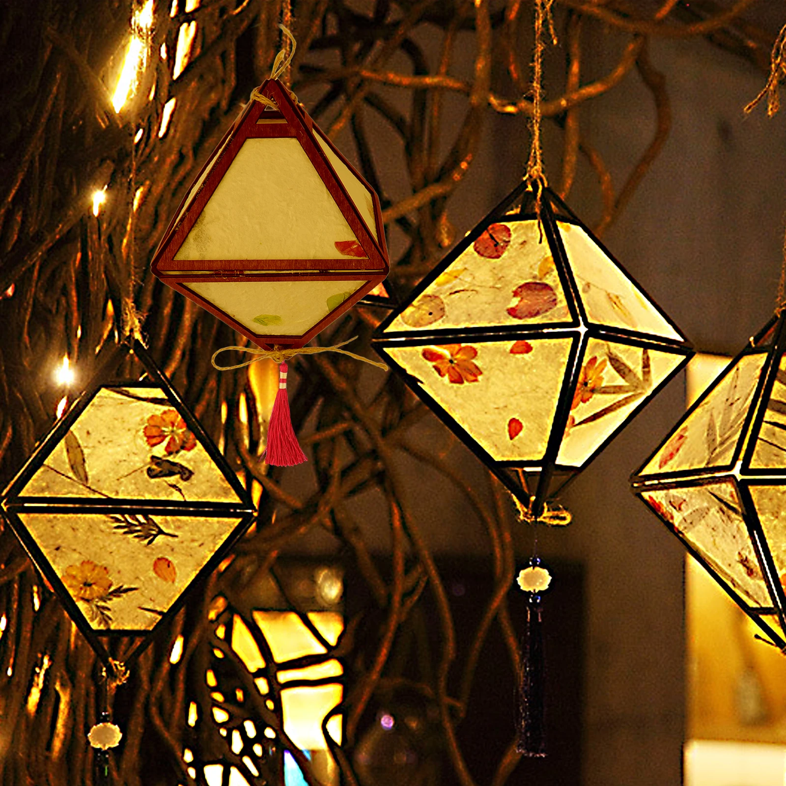 

Handmade Lantern Material Bag Scene Layout DIY Crafts Supplies Paper Plastic Decorative Festival Party Event Decoration