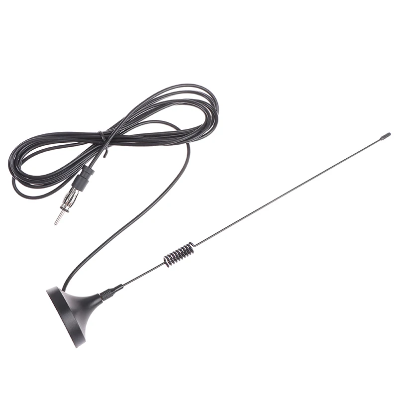 Car Signal Booster Antenna Auto Stereo Radio FM/AM Signal Aerial Magnetic Base