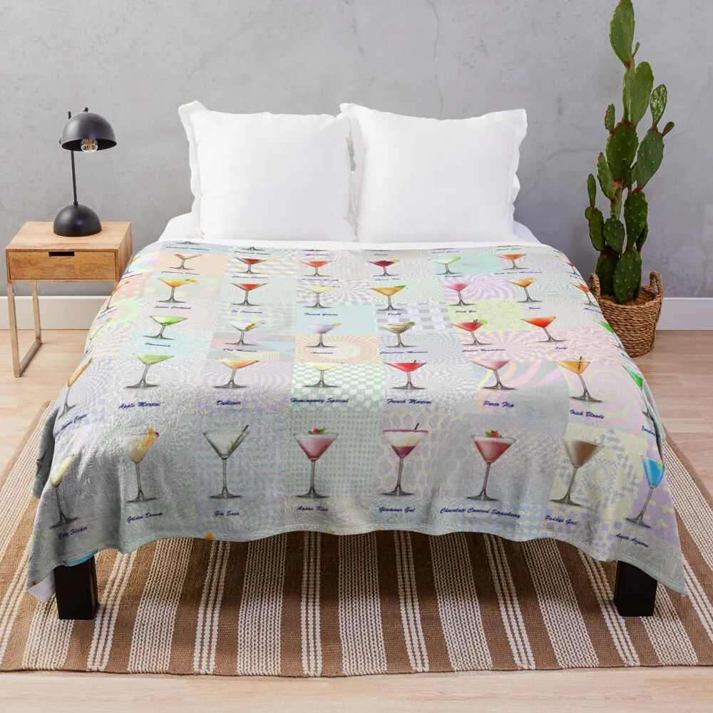 

Cocktails Throw Blanket Sofa wednesday Blankets