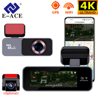 E-ACE B63 4K Dash Cam WiFi Control Sony IMX678 Night Vision Parking Mode Loop Record 170° Wide Angle Speed Display Mini Car DVR