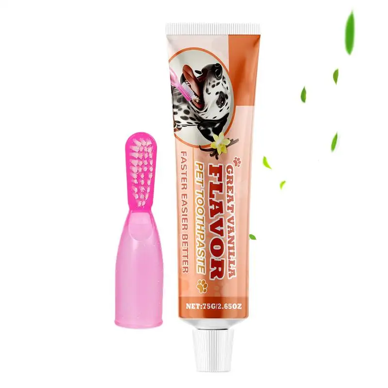 

Dog Toothpaste And Brush Dog Toothpaste Teeth Cleaning Kit Portable Oral Hygiene Kit For Cats. Pets And Dogs