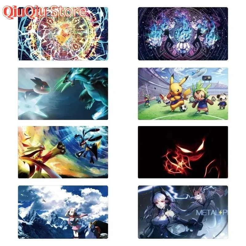 

Pokemon Pikachu Dawn Blaziken Self Made Rubber Collection Card Dueling Mat Gifts Anime Game Characters Classic Series Cards Pad