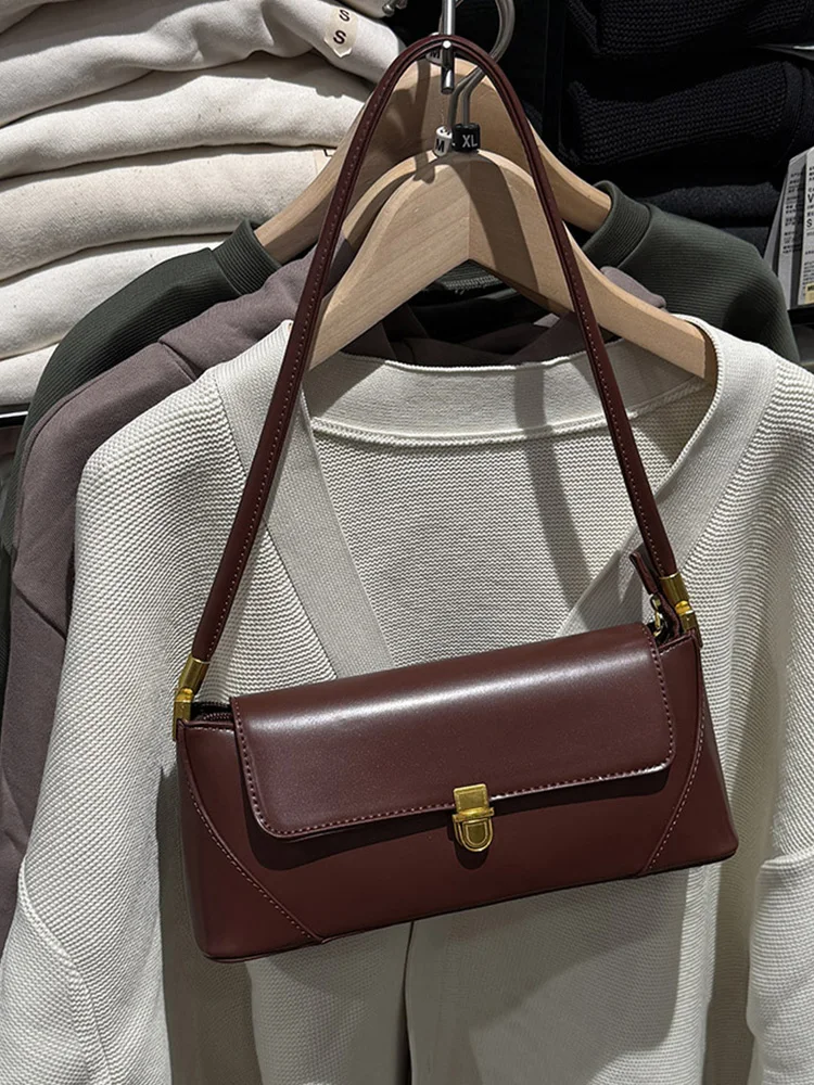 حقيبة كتف ريترو جديدة لعام 2025، حقيبة تحت الإبط، حقيبة يد عصرية كاجوال للنساء للتنقل اليومي حقيبة نسائية متعددة الاستخدامات