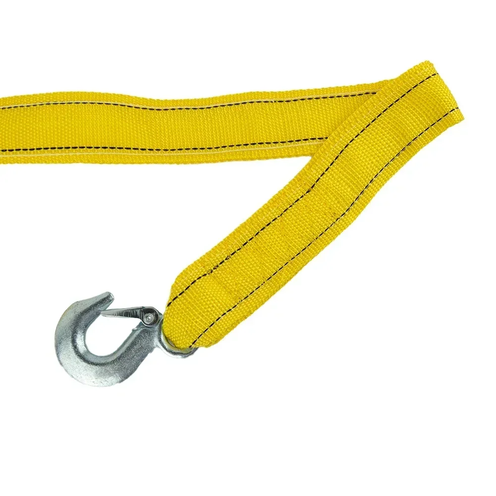 Car Tow Rope Sturdy Car Tow Cable Towing Pull Rope Strap Hooks for Recovery 4 Meter Ensures Efficient Towing Experience