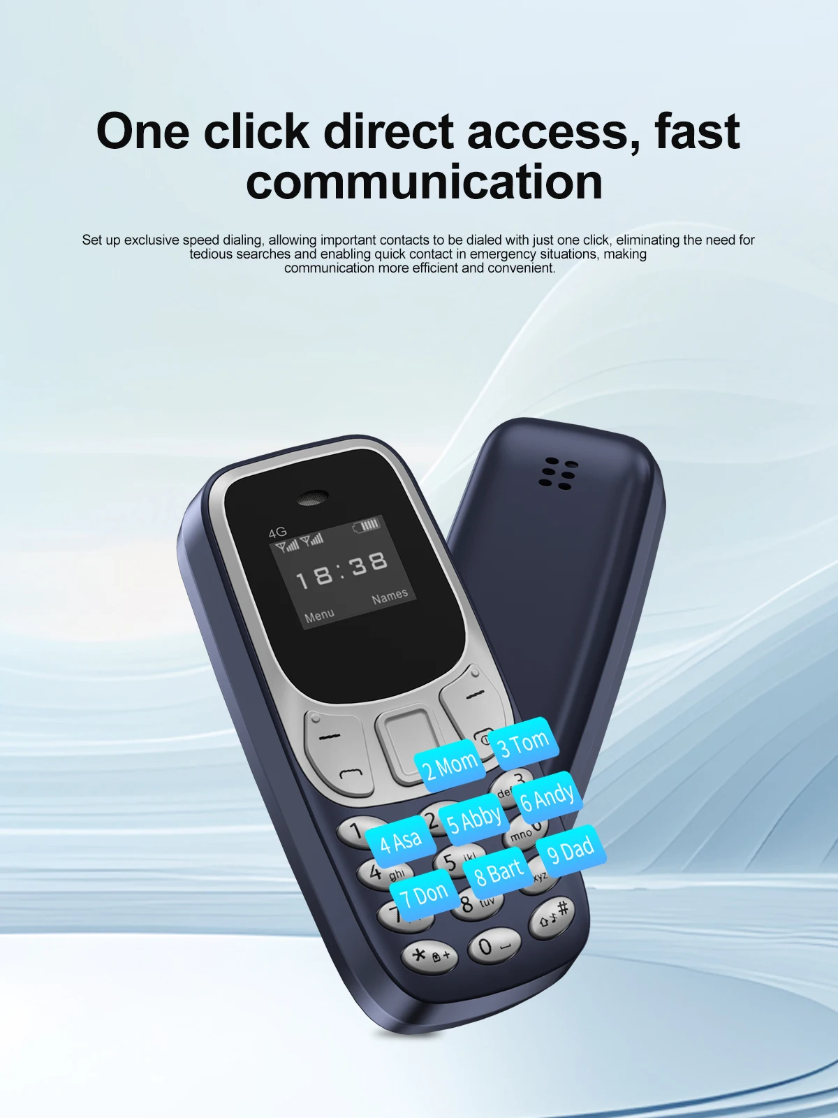 SERVO BM10 LTE Mini Mobile Phone 4G Dual SIM Card Speed Dial Call Recording MP3 Player 0.66" Display Smallest Cellphones Type-C