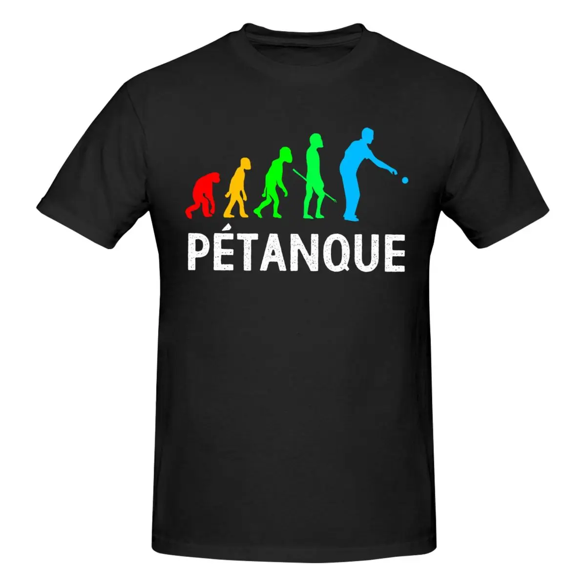 Men Petanque Evolution Balls Sports T Shirt Streetwear O-neck Cotton Shirt Men